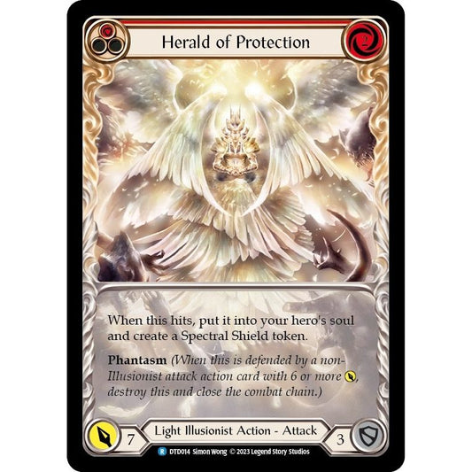 Image for Herald of Protection (Red) (DTD014) (DTD) - Flesh and Blood TCG