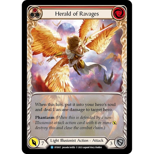 Image for Herald of Ravages (Red) (DTD017) (DTD) - Flesh and Blood TCG