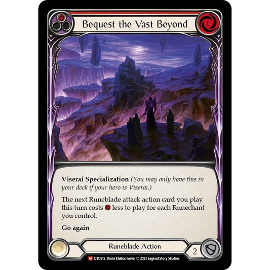 Image for Bequest the Vast Beyond (DTD212) (DTD) - Flesh and Blood TCG