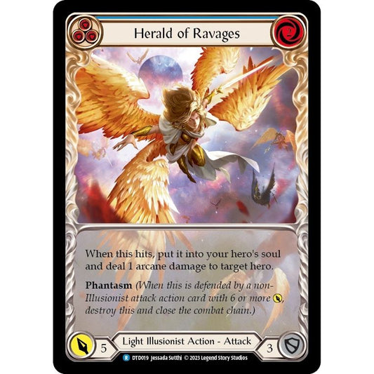 Image for Herald of Ravages (Blue) (DTD019) (DTD) - Flesh and Blood TCG