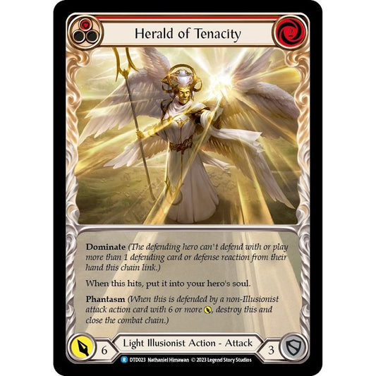 Image for Herald of Tenacity (Red) (DTD023) (DTD) - Flesh and Blood TCG