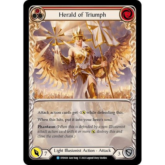 Image for Herald of Triumph (Red) (DTD026) (DTD) - Flesh and Blood TCG