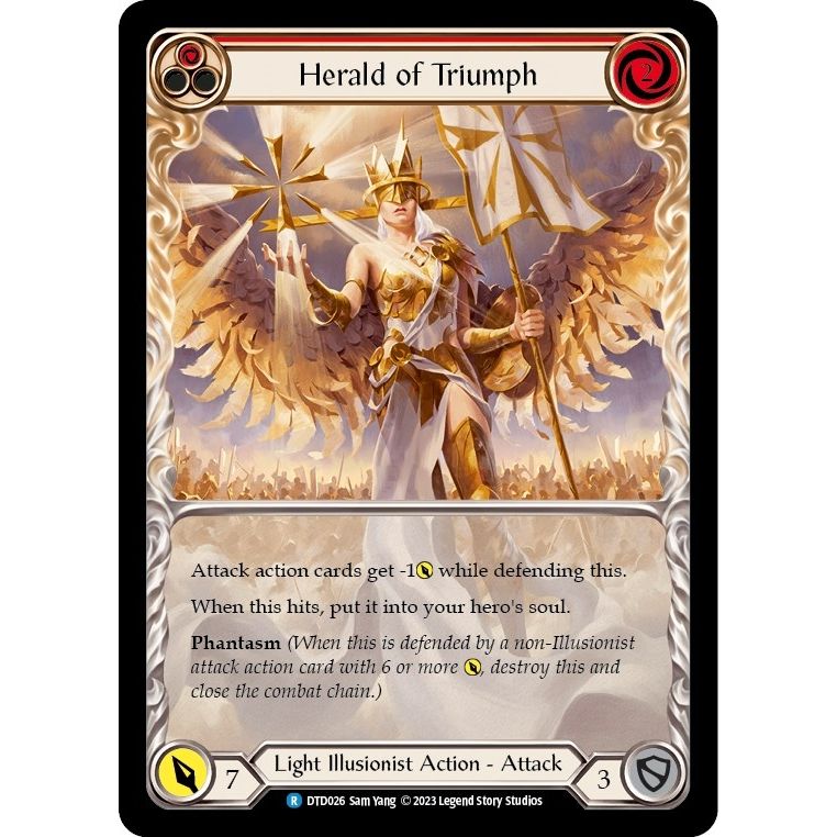 Image for Herald of Triumph (Red) (DTD026) (DTD) - Flesh and Blood TCG