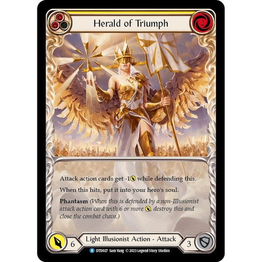 Image for Herald of Triumph (Yellow) (DTD027) (DTD) - Flesh and Blood TCG