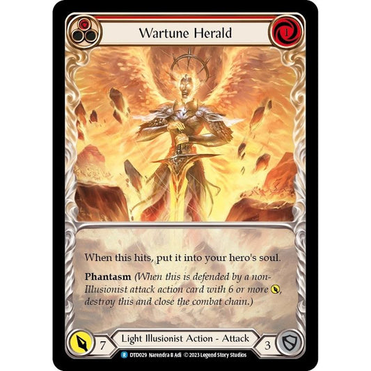 Image for Wartune Herald (Red) (DTD029) (DTD) - Flesh and Blood TCG