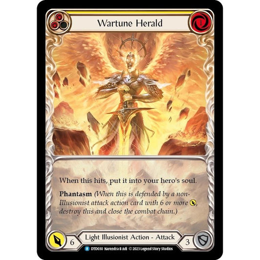Image for Wartune Herald (Yellow) (DTD030) (DTD) - Flesh and Blood TCG