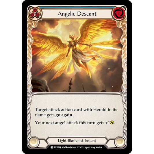 Image for Angelic Descent (Blue) (DTD034) (DTD) - Flesh and Blood TCG