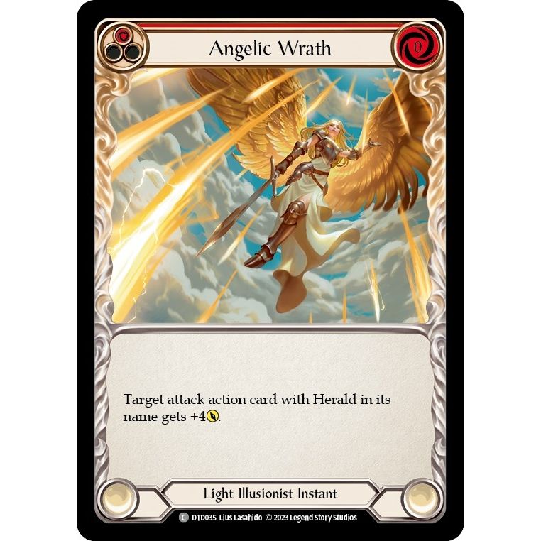 Image for Angelic Wrath (Red) (DTD035) (DTD) - Flesh and Blood TCG