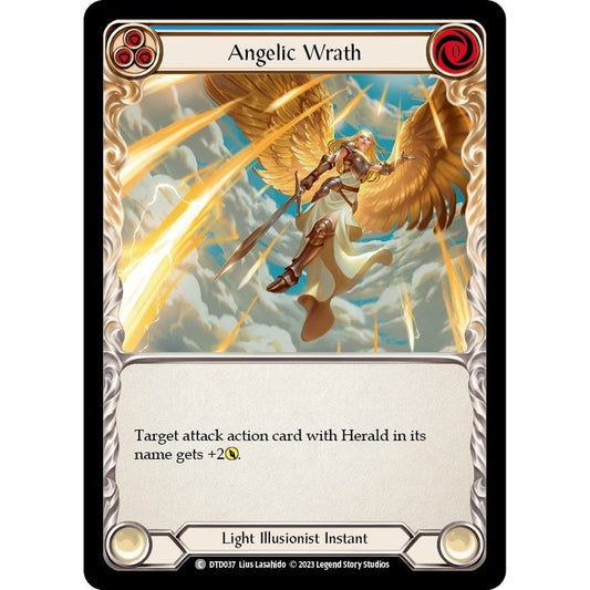 Image for Angelic Wrath (Blue) (DTD037) (DTD) - Flesh and Blood TCG