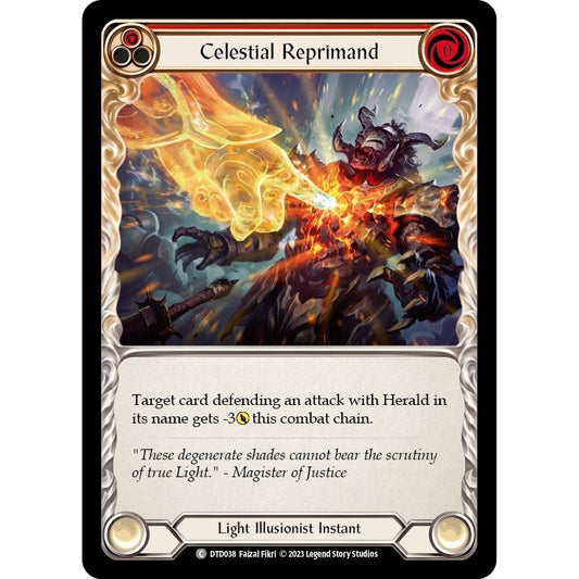 Image for Celestial Reprimand (Red) (DTD038) (DTD) - Flesh and Blood TCG