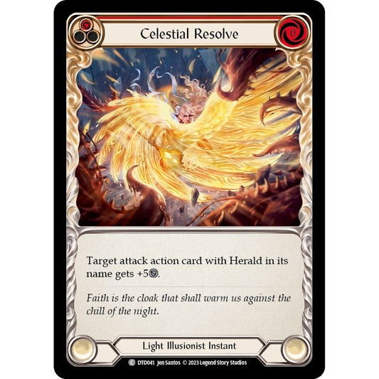 Image for Celestial Resolve (Red) (DTD041) (DTD) - Flesh and Blood TCG
