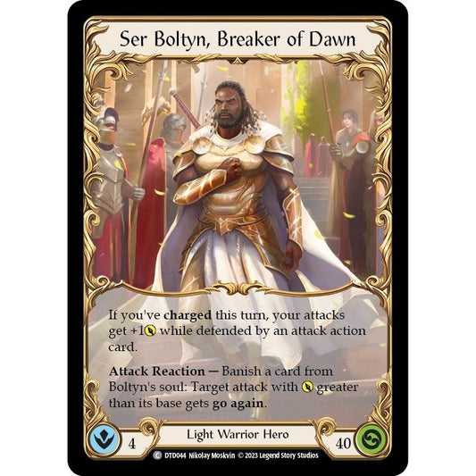 Image for Ser Boltyn, Breaker of Dawn (DTD044) (DTD) - Flesh and Blood TCG