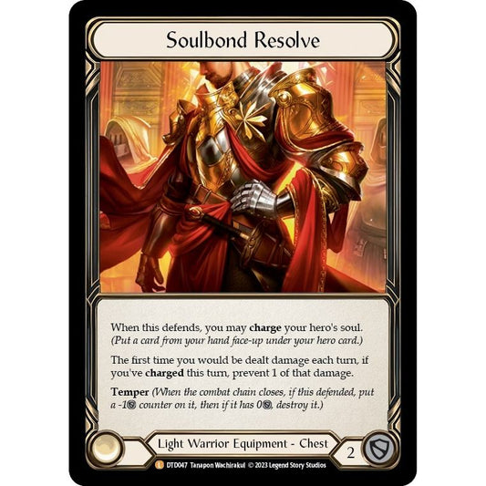 Image for Soulbond Resolve (DTD047) (DTD) - Flesh and Blood TCG