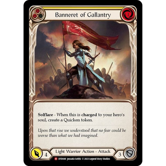 Image for Banneret of Gallantry (DTD049) (DTD) - Flesh and Blood TCG