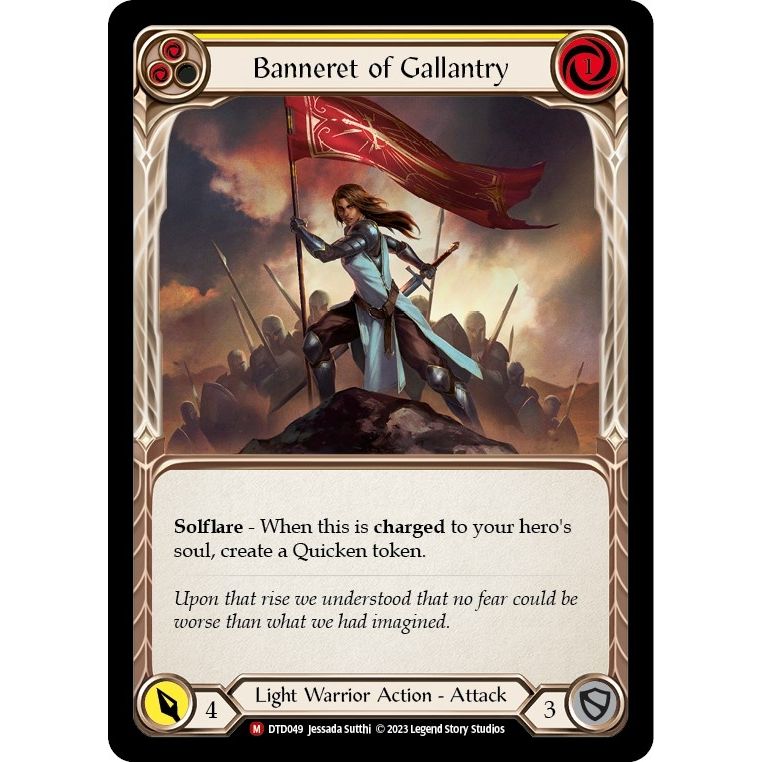 Image for Banneret of Gallantry (DTD049) (DTD) - Flesh and Blood TCG