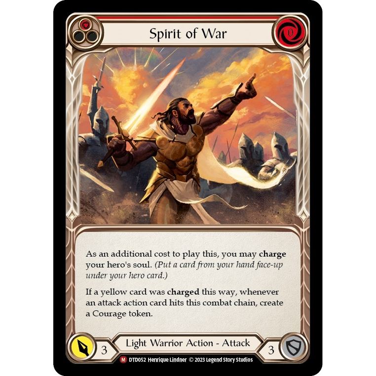 Image for Spirit of War (DTD052) (DTD) - Flesh and Blood TCG