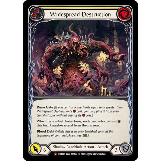 Image for Widespread Destruction (DTD138) (DTD) - Flesh and Blood TCG