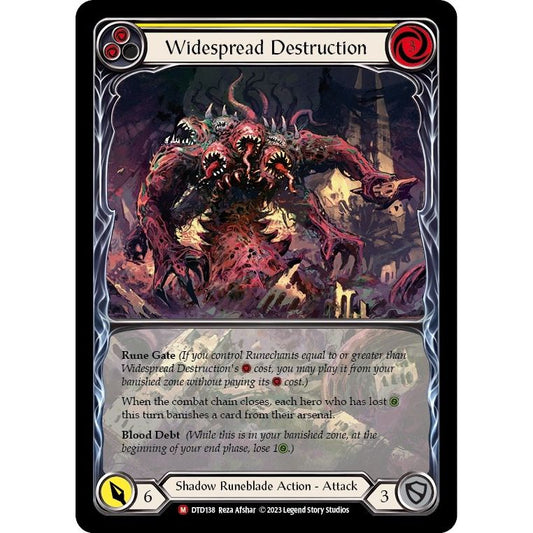 Image for Widespread Destruction (Extended Art) (DTD138) (DTD) - Flesh and Blood TCG