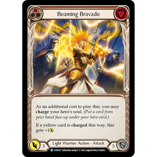 Image for Beaming Bravado (Red) (DTD057) (DTD) - Flesh and Blood TCG