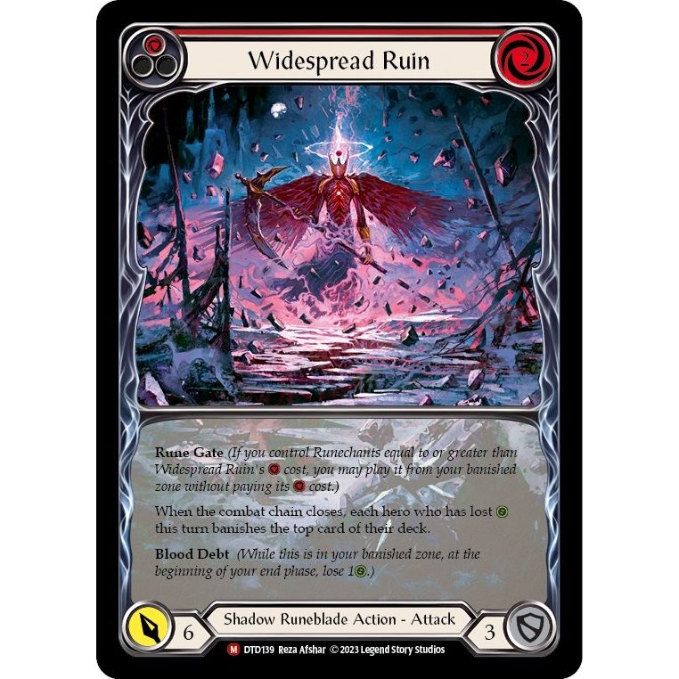 Image for Widespread Ruin (Extended Art) (DTD139) (DTD) - Flesh and Blood TCG