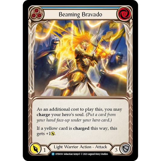 Image for Beaming Bravado (Blue) (DTD059) (DTD) - Flesh and Blood TCG