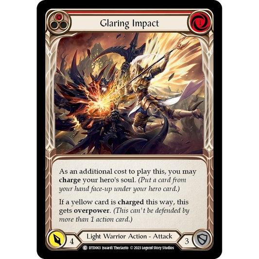Image for Glaring Impact (Red) (DTD063) (DTD) - Flesh and Blood TCG