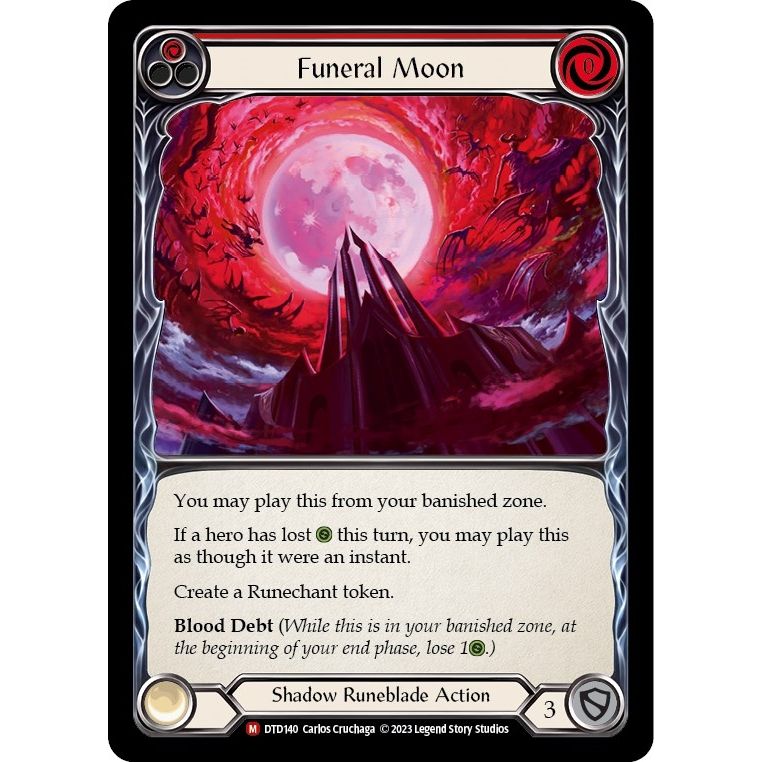 Image for Funeral Moon (DTD140) (DTD) - Flesh and Blood TCG