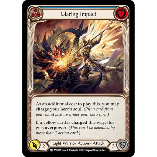 Image for Glaring Impact (Blue) (DTD065) (DTD) - Flesh and Blood TCG