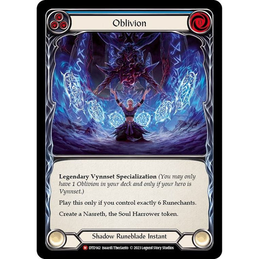 Image for Oblivion (DTD142) (DTD) - Flesh and Blood TCG
