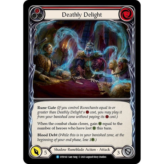 Image for Deathly Delight (Red) (DTD143) (DTD) - Flesh and Blood TCG