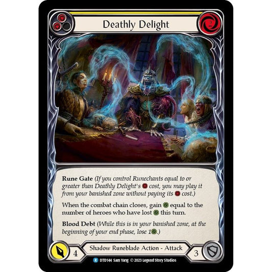 Image for Deathly Delight (Yellow) (DTD144) (DTD) - Flesh and Blood TCG