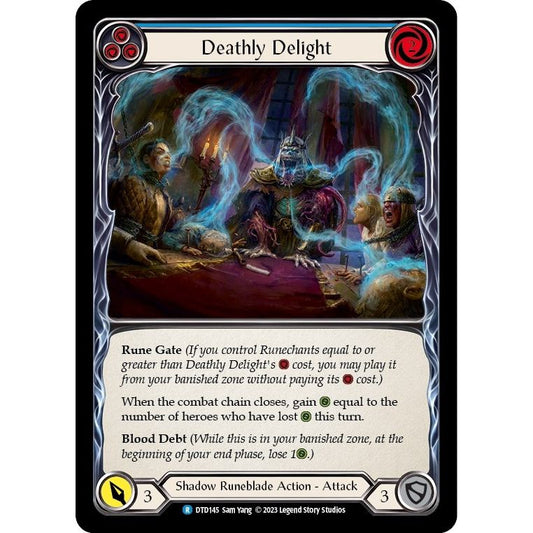 Image for Deathly Delight (Blue) (DTD145) (DTD) - Flesh and Blood TCG