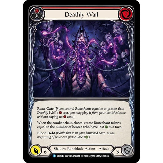 Image for Deathly Wail (Red) (DTD146) (DTD) - Flesh and Blood TCG