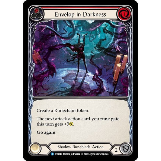 Image for Envelop in Darkness (Red) (DTD149) (DTD) - Flesh and Blood TCG