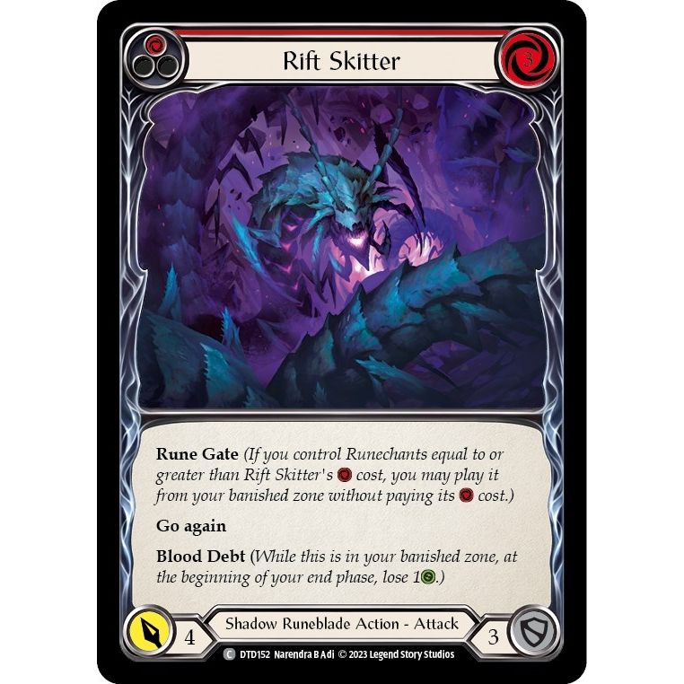 Image for Rift Skitter (Red) (DTD152) (DTD) - Flesh and Blood TCG