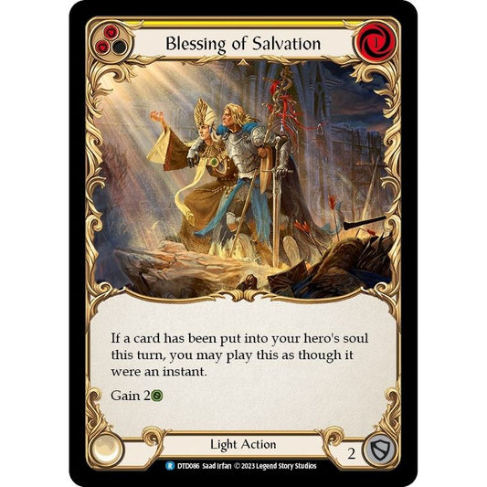 Image for Blessing of Salvation (Yellow) (DTD086) (DTD) - Flesh and Blood TCG