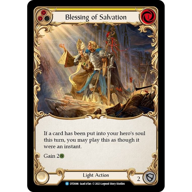 Image for Blessing of Salvation (Yellow) (DTD086) (DTD) - Flesh and Blood TCG