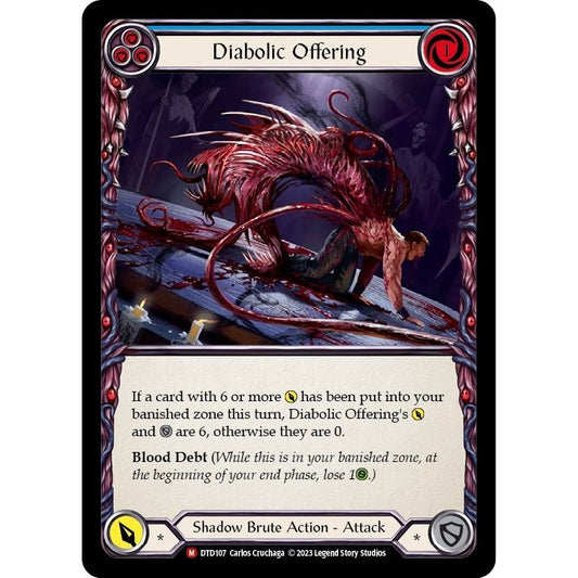 Image for Diabolic Offering (DTD107) (DTD) - Flesh and Blood TCG