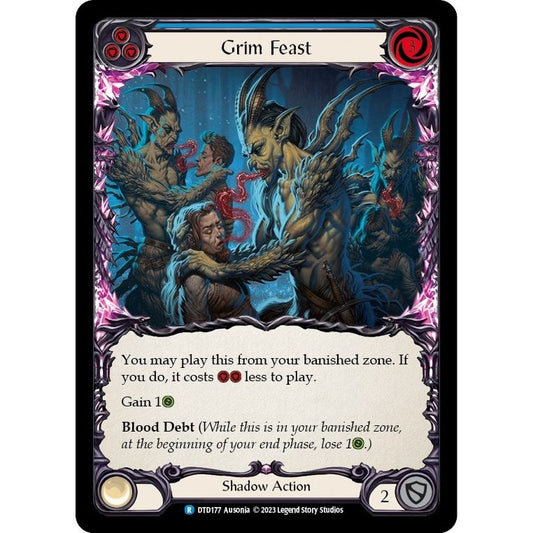 Image for Grim Feast (Blue) (DTD177) (DTD) - Flesh and Blood TCG