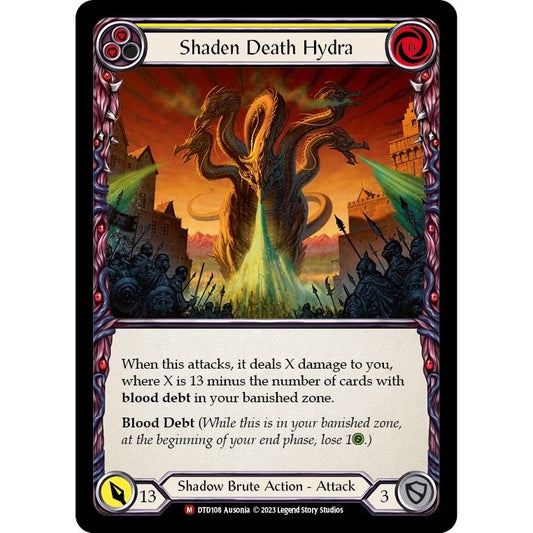 Image for Shaden Death Hydra (DTD108) (DTD) - Flesh and Blood TCG