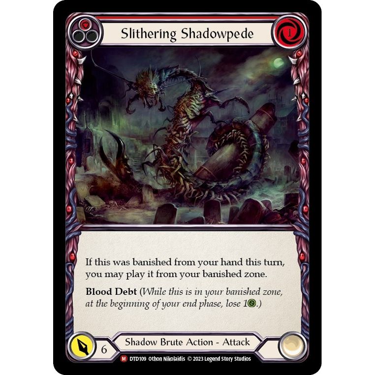 Image for Slithering Shadowpede (DTD109) (DTD) - Flesh and Blood TCG