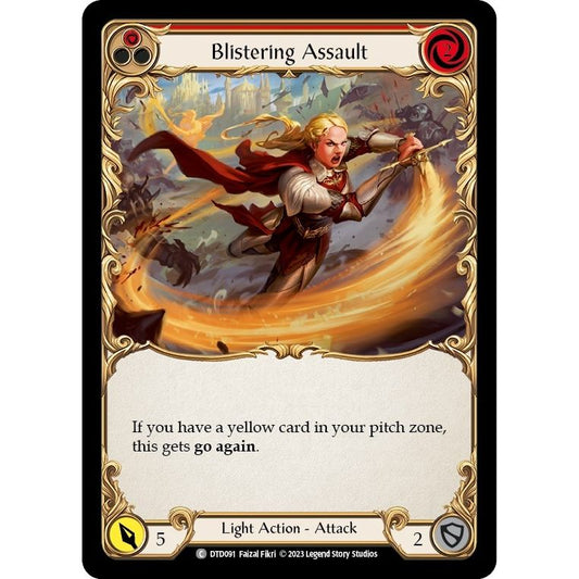 Image for Blistering Assault (Red) (DTD091) (DTD) - Flesh and Blood TCG