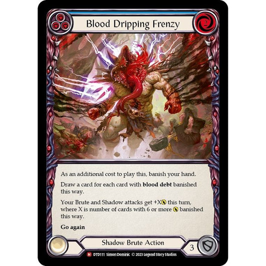 Image for Blood Dripping Frenzy (DTD111) (DTD) - Flesh and Blood TCG