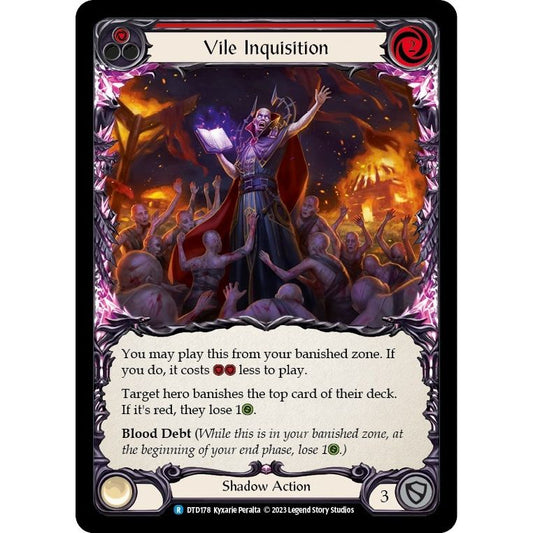 Image for Vile Inquisition (Red) (DTD178) (DTD) - Flesh and Blood TCG