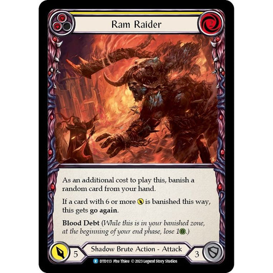 Image for Ram Raider (Yellow) (DTD113) (DTD) - Flesh and Blood TCG