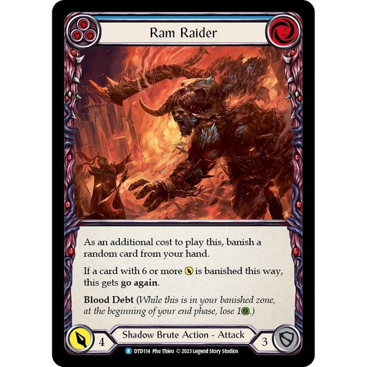 Image for Ram Raider (Blue) (DTD114) (DTD) - Flesh and Blood TCG