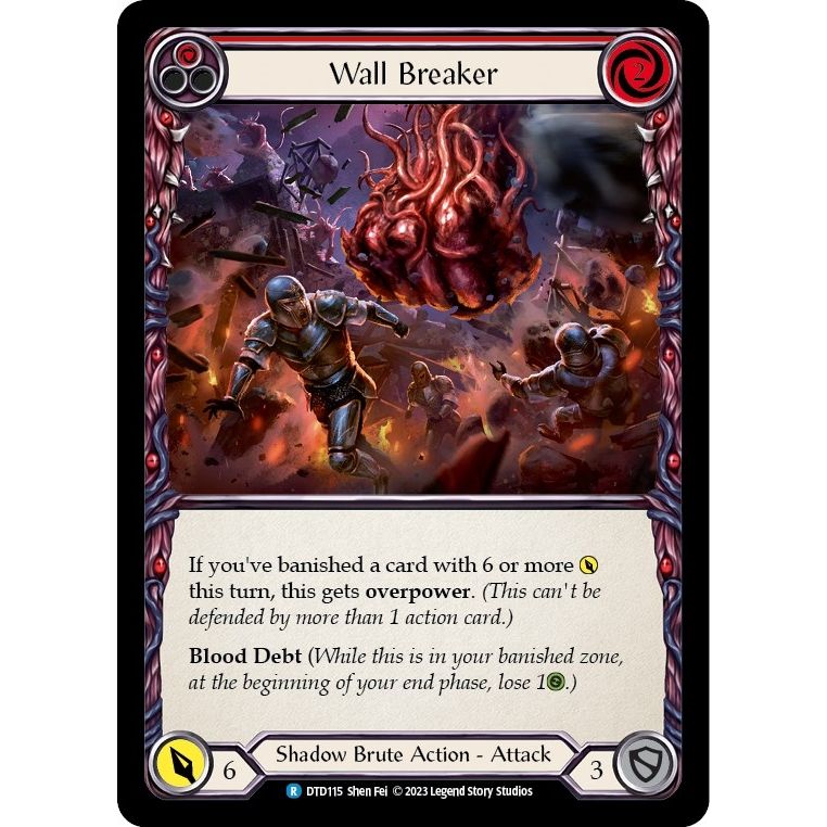 Image for Wall Breaker (Red) (DTD115) (DTD) - Flesh and Blood TCG