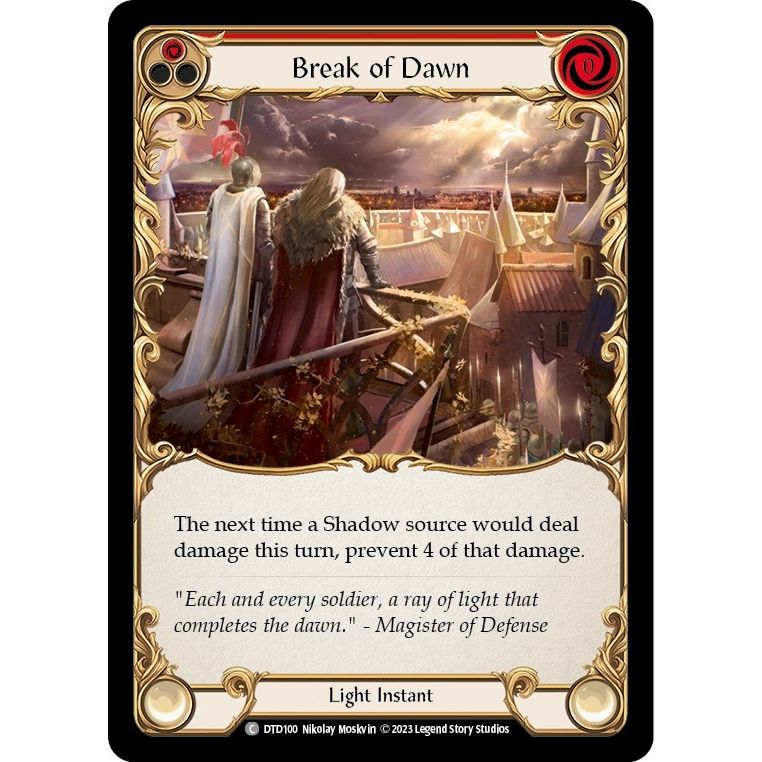 Image for Break of Dawn (Red) (DTD100) (DTD) - Flesh and Blood TCG