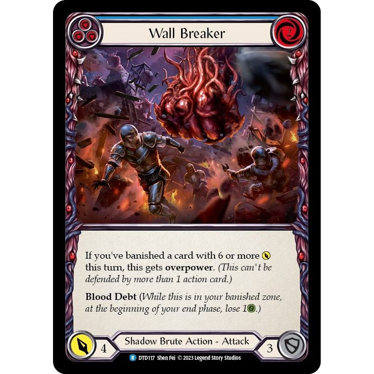 Image for Wall Breaker (Blue) (DTD117) (DTD) - Flesh and Blood TCG