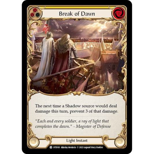 Image for Break of Dawn (Yellow) (DTD101) (DTD) - Flesh and Blood TCG